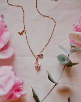 Winogrono na łańcuszku z cyrkonią, Okruszek Biżuteria