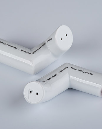 ZZ porcelanowy zestaw na sól i pieprz, Modus Design