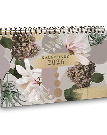 Kalendarz biurkowy 2026 COLLAGE GARDEN na biurko wolnostojący, Planerum