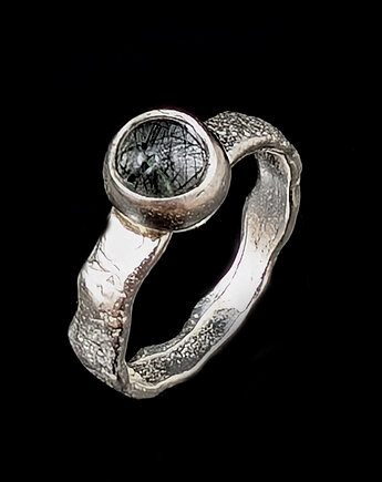 Pierścionek Kwarc turmalinowy, Pracownia Neores