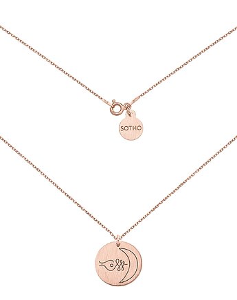 Medalion z różowego złota z symbolem serca, SOTHO