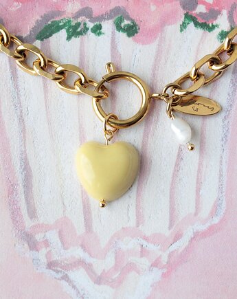 Naszyjnik masełkowe serce, Flores Jewellery