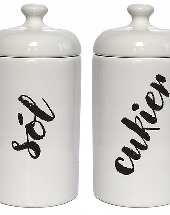 Zestaw pojemników na sól i cukier, 500ml, Sowia Aleja