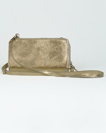 Mini torebka portfel damski marki GioVani (złota) Złoty, ZGS Stefania