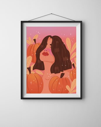 Plakat "Pumpkin Girl", Maya Design