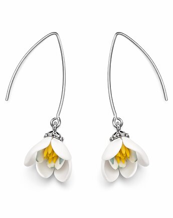 Kolczyki wiszące Przebiśniegi, MariaPolymer