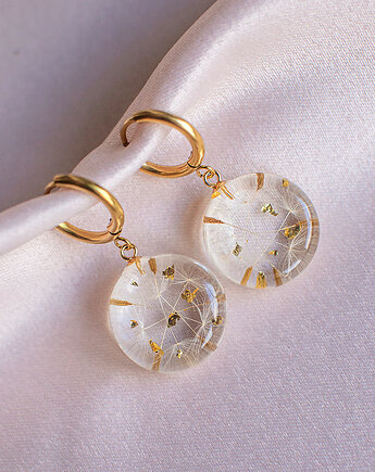 Kolczyki z rzęsek dmuchawca, nature gift