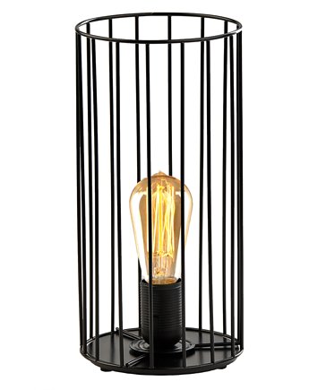 Loftowa druciana lampa stołowa w kształcie tuby DAVOS LOFT, lampy loftowe LYSNE LOFT
