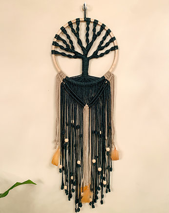 Łapacz snów drzewo życia makrama dekoracja BOHO PREZENT, Inspirowanenatura 