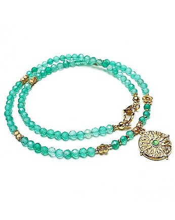 Green onyx /choker/ - Szlachetna kolekcja, KiKa pracownia