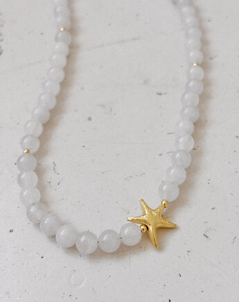 Naszyjnik Kamień Księżycowy Gwiazdka, Chmolowska Jewellery