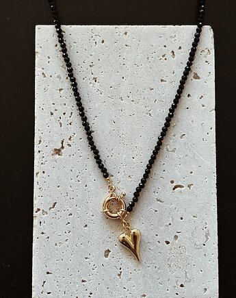 Naszyjnik Onyks  Serce, Chmolowska Jewellery