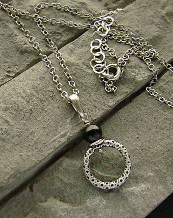 Czarny turmalin - naszyjnik, RayOfArt