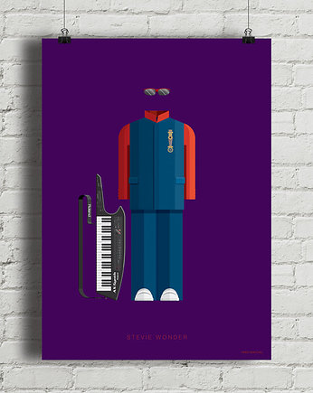 Plakat Stevie Wonder , minimalmill