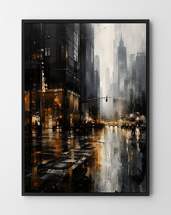 Plakat Abstrakcja Dark City, HOG STUDIO