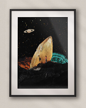 Plakat Gdzie Ja jestem? - Kolaż Fine Art, DAPIDOKA