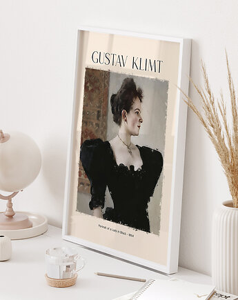 Plakat Reprodukcja Gustav Klimt - Portrait of a Lady in Black, ARTSY Posters