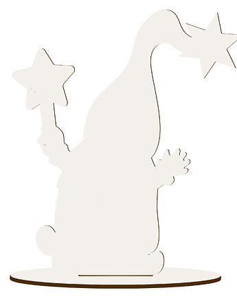 Skrzat Elf Świąteczny Dekoracja Ozdoba Choinkowa BIAŁA Figurka dla Dzieci, smxdsgn