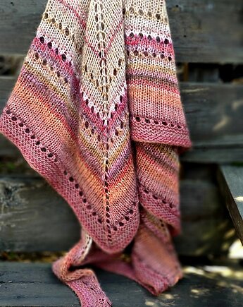 Pastele / chusta z Noro, agat handmade