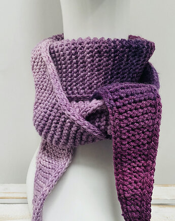 Ręcznie robiony ciepły szalik komin otulacz Sophie, splotomaniaa