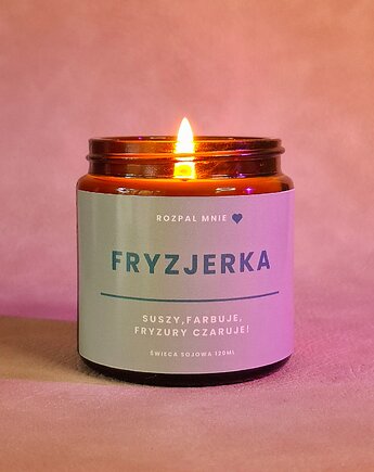 Świeczka sojowa FRYZJERKA, SOy