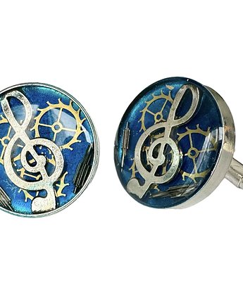 SPINKI do koszuli - nutki (blue) I, DROBINY CZASU