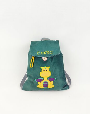 Plecak ze smokiem, plecak z imieniem, prezent z imieniem, Enitka Sweet Baby Room