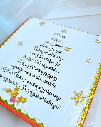 Kartki świąteczne,  prezenty na święta z personalizacją, Card Design World