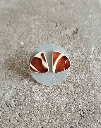Kolczyki ceramiczne Włocławek, biżuteria z talerzy