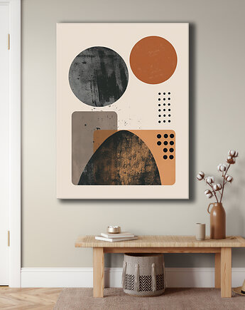 Geometria natury - Obraz na płótnie - Druk Blejtrama, Minimalizm, Loft #60, Black Sapphire Art