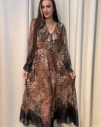 Sukienka Maxi Leopardo, SOLO moda