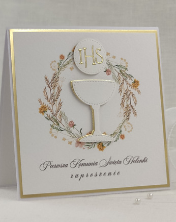 Zaproszenia na Komunię, wzór 43C, Anna Art and Crafts