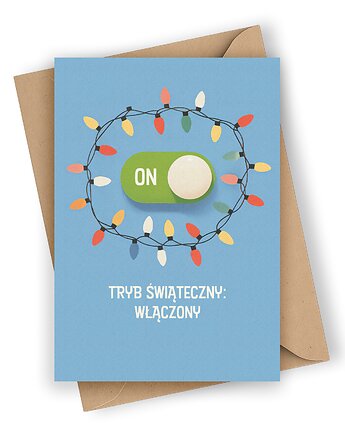 Kartka świąteczna- Tryb świąteczny WŁĄCZONY, Czarna Owca Karteczki