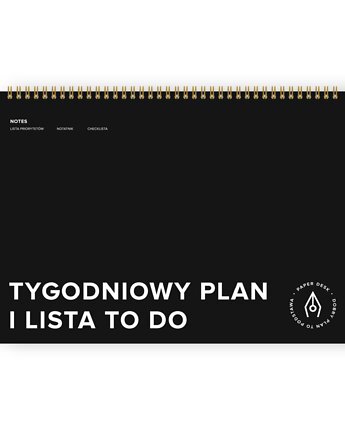 Planer tygodniowy niedatowany, ADHD-friendly, PaperDesk
