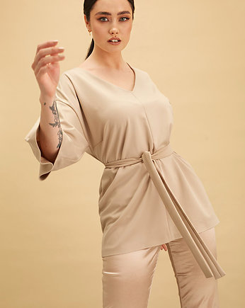 Beżowa tunika kimono, Kasia Miciak design