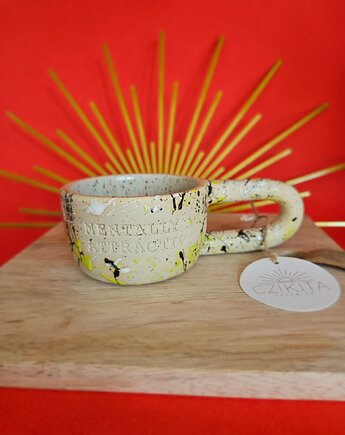 Niski kubek "Mentally attractive", Czikita Ceramics