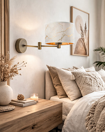 Kinkiet w stylu glamour BRAGE MARMUR, LYSNE