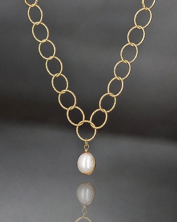 Pearl white chain vol. 2 /16.08.26/ - naszyjnik, KiKa pracownia