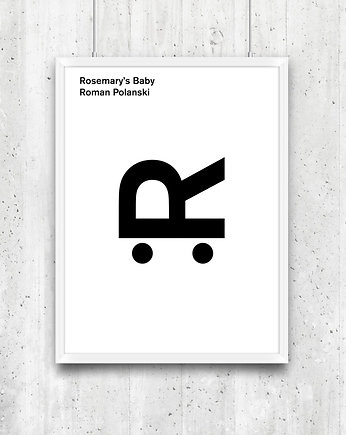 Rosemary's Baby -  plakat typograficzny, minimalmill