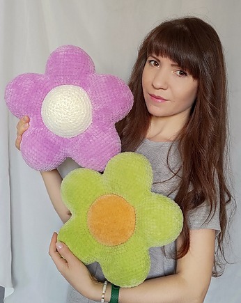 Poduszka kwiatek, Dekoracja wiosenna, Poduszka dla dziecka, EcoToysByNastya