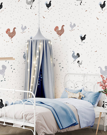 Tapeta dla dzieci Kurki (Happy Hens ), HUMPTY DUMPTY ROOM DECORATION