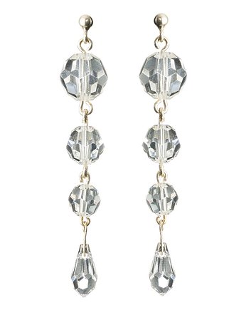 Srebrne kolczyki z kryształami marki Swarovski, Alessandra unique