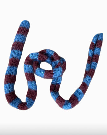 Szalik Pasiak z moheru i jedwabiu Podwójna nić, Konevka store