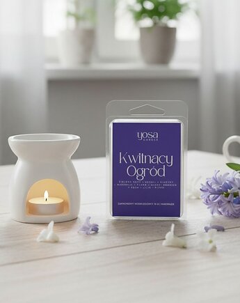 Wosk zapachowy do kominka Kwitnący Ogród 70 g, Yosa Candle