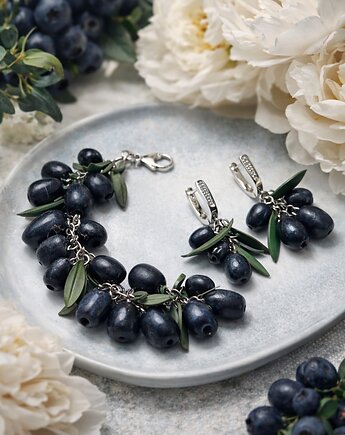 Zestaw biżuterii Black Olive, MariaPolymer