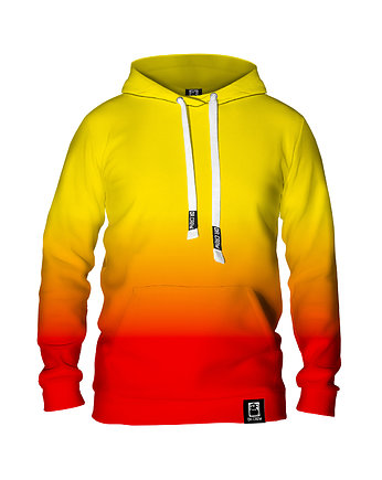 Męska Bluza z kapturem DR.CROW Ombre Yellow Red, DrCrow