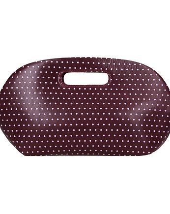 Torebka skórzana bordowa DOTTY marki Bolsa, Bolsa