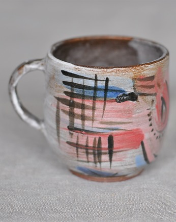 Kubek ceramiczny graffiti 1, GoGa studio ceramiki