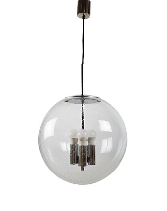 Lampa wisząca firmy Glashütte Limburg z lat 70., Think Modern
