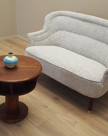 Sofa biały melanż, włoski design, lata 60, produkcja: Włochy, Przetwory design